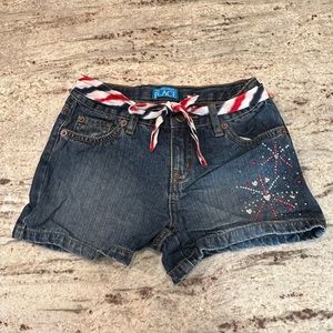 Girls size 8 4th of July mean shorts